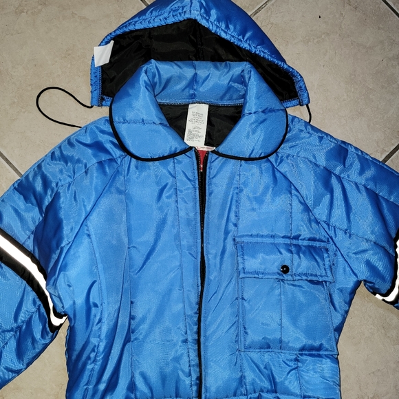 70’s Vintage unisex teens JCPenney Snowmobile Apparel Snowsuit blue - Picture 3 of 4